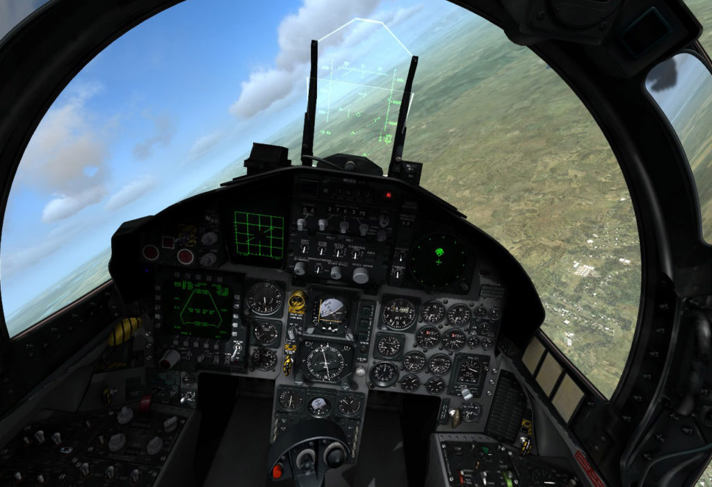 Cockpit-Screenshot aus DCS World