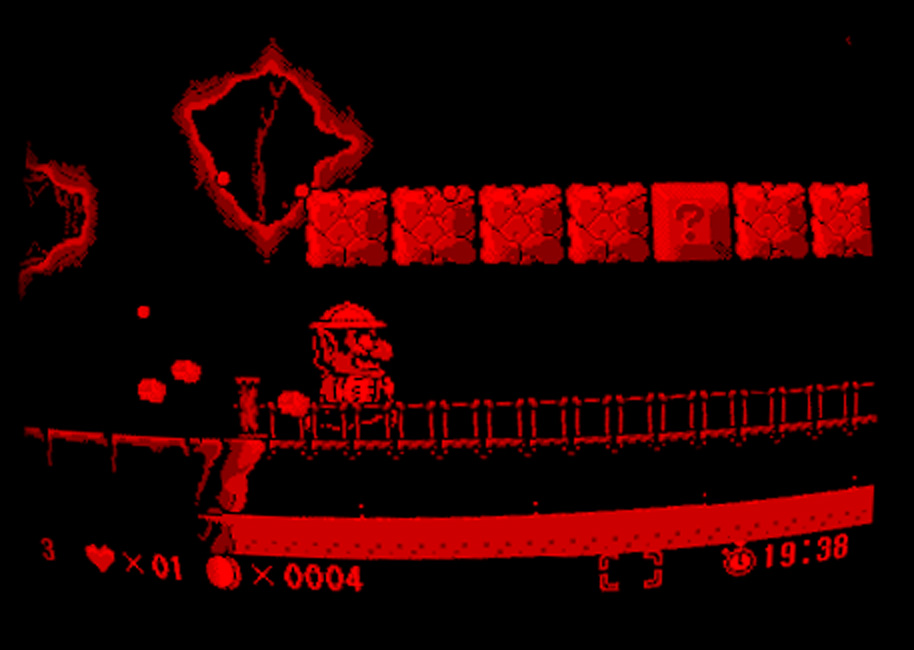 Screenshot aus Wario Land für Virtual Boy